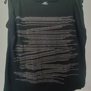 Lane Bryant shirt with silver metal embellishments